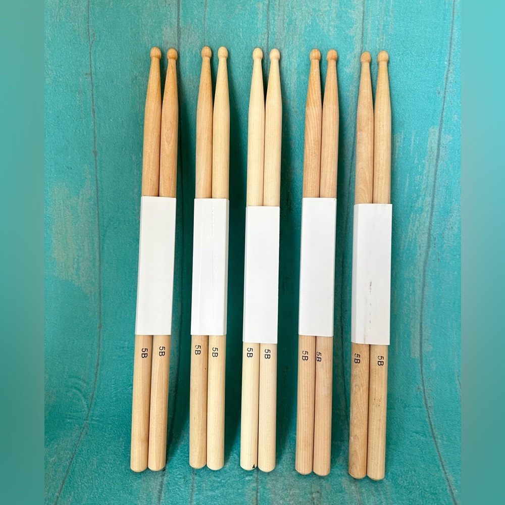 High quality practice drum sticks 5B (5 pairs)